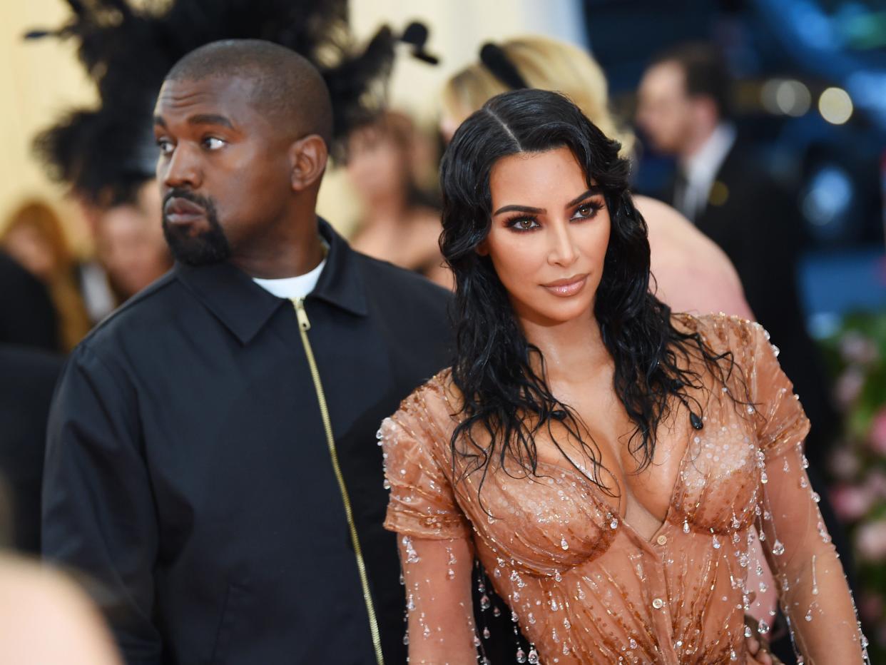 Kim Kardashian and Ye in 2019.