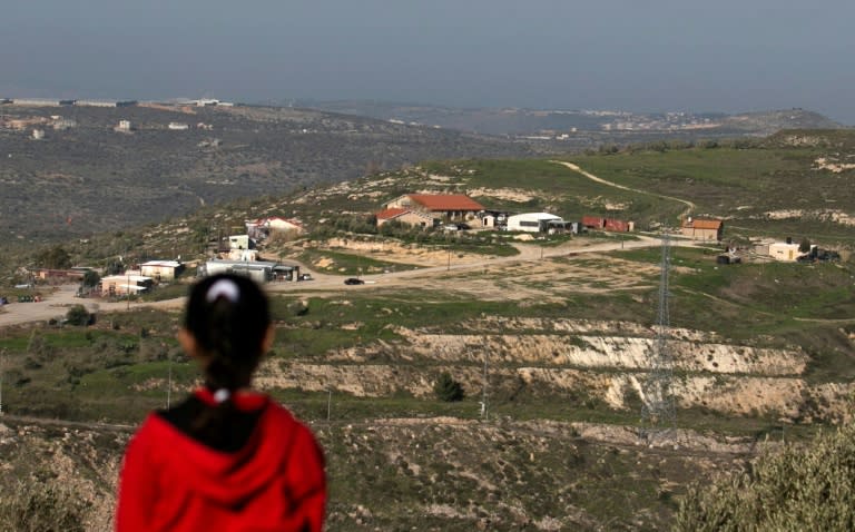 A picture taken from the outskirts of the Palestinian city of Nablus shows a view of the Jewish settlement outpost of Havat Gilad on February 2, 2018