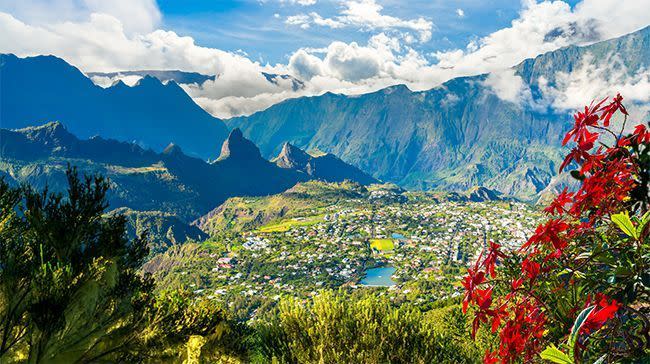 Le Cirque de Cilaos à la Réunion.