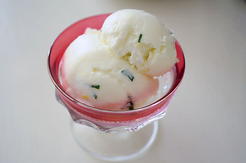 Lemon Basil Sherbet