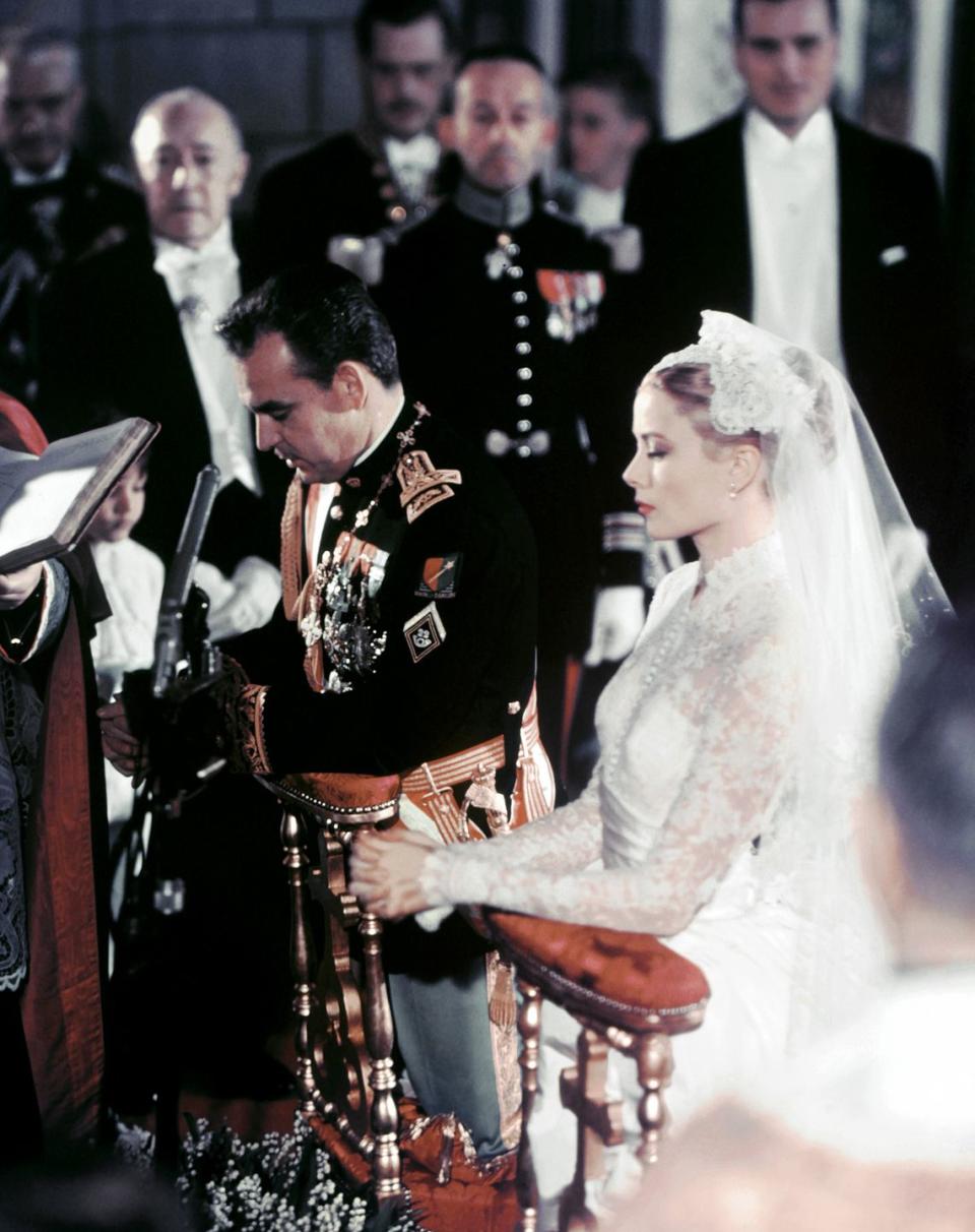 1956: Grace Kelly and Prince Rainier III of Monaco