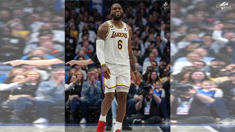 詹姆斯（LeBron James）有望在本季例行賽結束前回歸。（資料圖／翻攝自湖人推特）