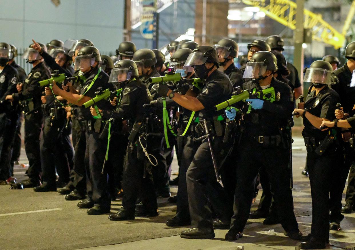 rubber bullets black lives matter george floyd protests