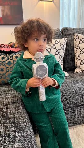 <p>Tamron Hall Instagram</p> Tamron Hall's son Moses Greener.