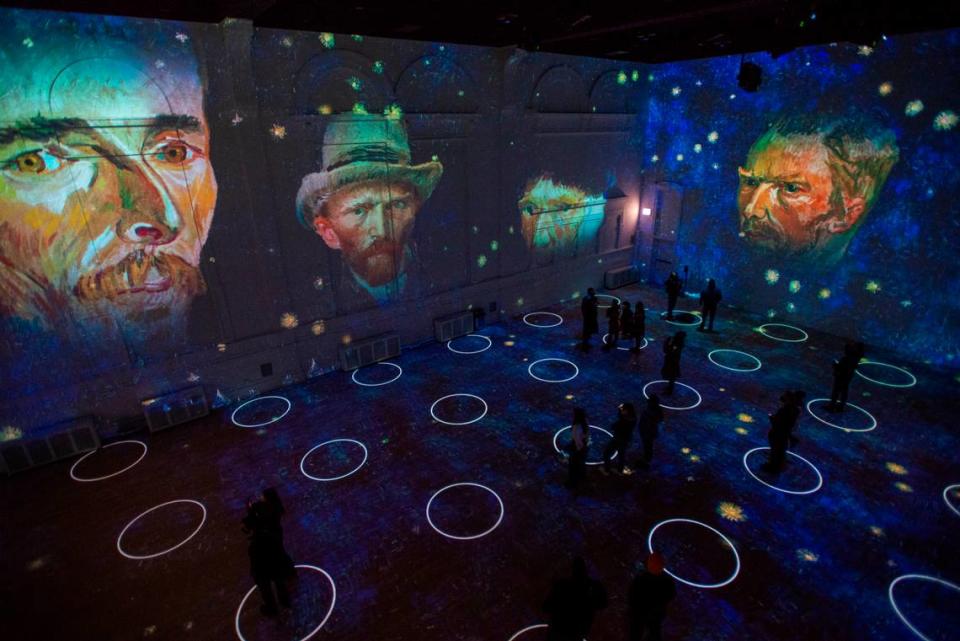 Immersive Van Gogh pairs images of the Dutch painter’s work with mood-setting music.