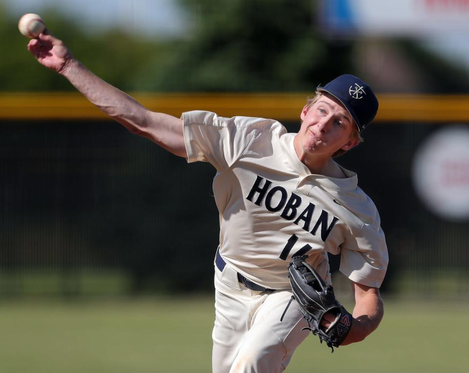 Starting pitcher Noah LaFine and the Archbishop Hoban baseball team will face Hamilton Badin in a Division II state semifinal baseball game Friday at Canal Park.