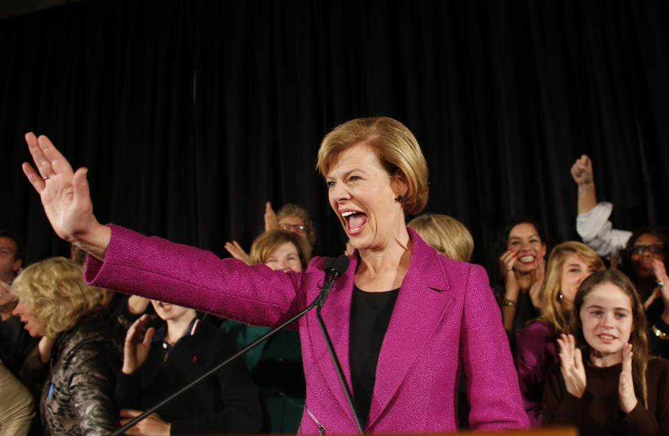 <a href="http://www.senate.gov/artandhistory/history/common/briefing/women_senators.htm"><strong>Served from:</strong></a> 2013 to present   (Photo by Darren Hauck/Getty Images) 