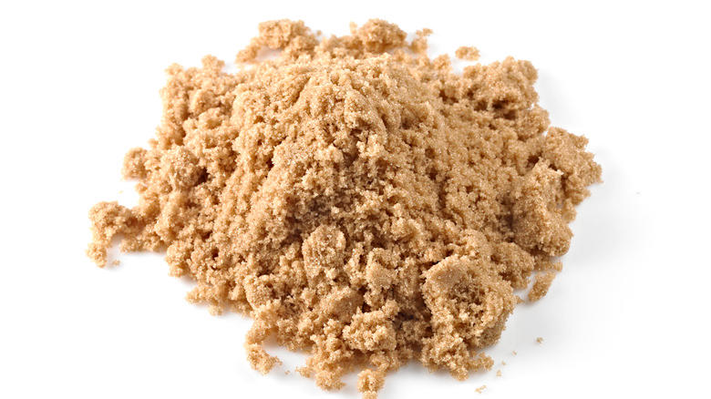 Pile of brown sugar