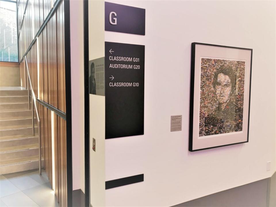 Rosalind Franklin portrait on display