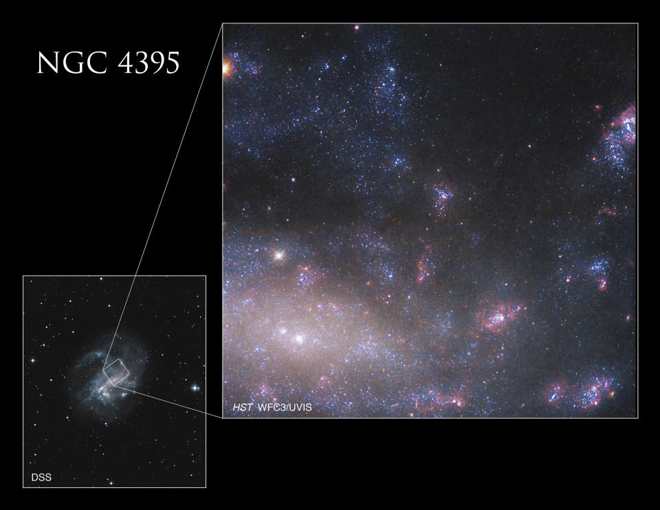 hubble photo of NGC 4395