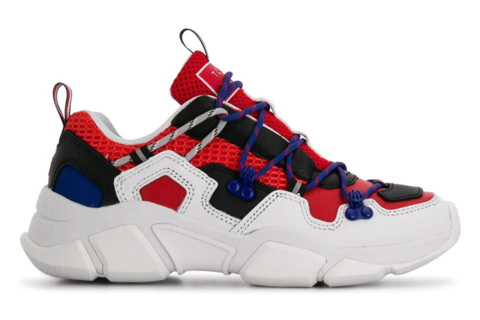 tommy hilfiger, sneakers, red, blue, white