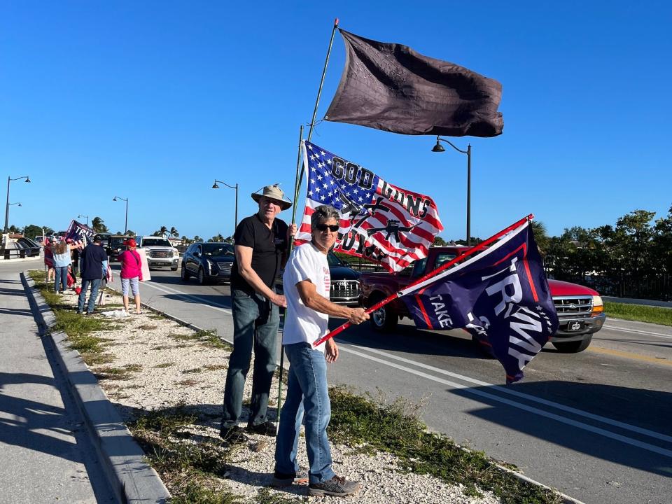 Trump supporters began arriving at the rally around 4 p.m.