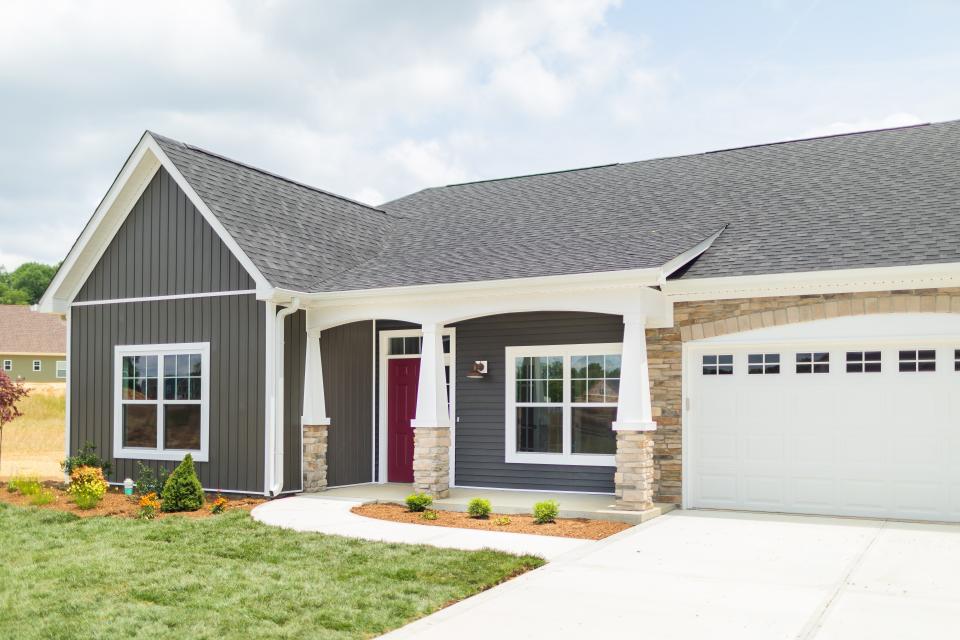 The Southern Meadows at Clear Creek development will offer single-family homes similar to this one, starting at $400,000. The neighborhood is east of the intersection of South Rogers and West That Road.