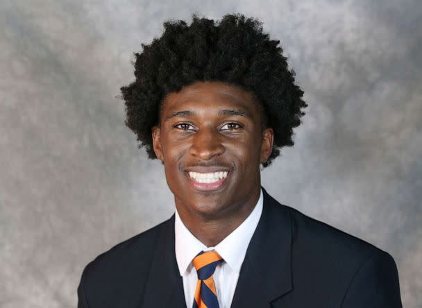 PHOTO: A handout picture shows college football player Lavel Davis Jr. who was killed in a shooting attack at the University of Virginia, in this undated handout. (University Of Virginia/via Reuters)