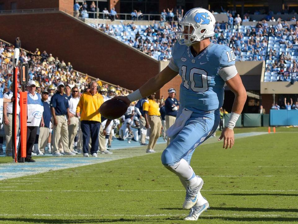 Mitch Trubisky is one of the quarterbacks in play to be a first round selection (Getty)