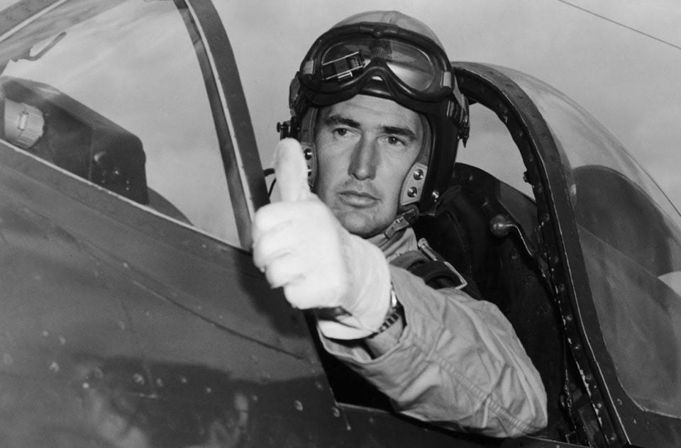 Ted Williams became a U.S. Marines pilot during training at NAS Pensacola.
