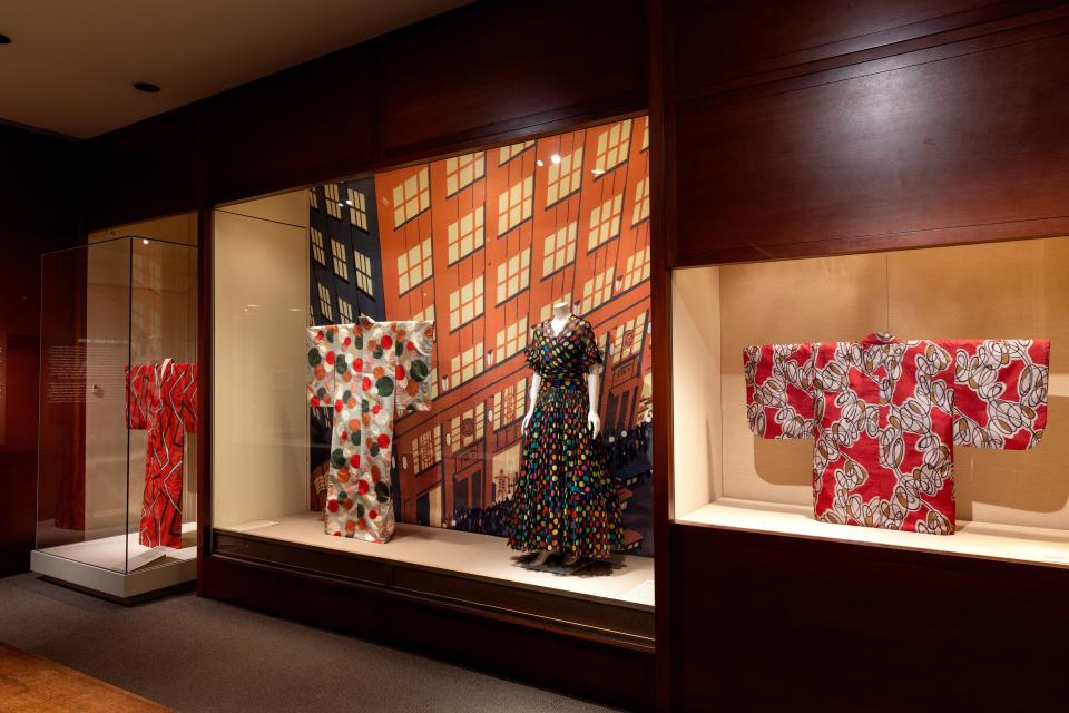 A glimpse of “Kimono Style: The John C. Weber Collection” at the Metropolitan Museum of Art. - Credit: Photo by Bruce Schwarz/Courtesy of The Met