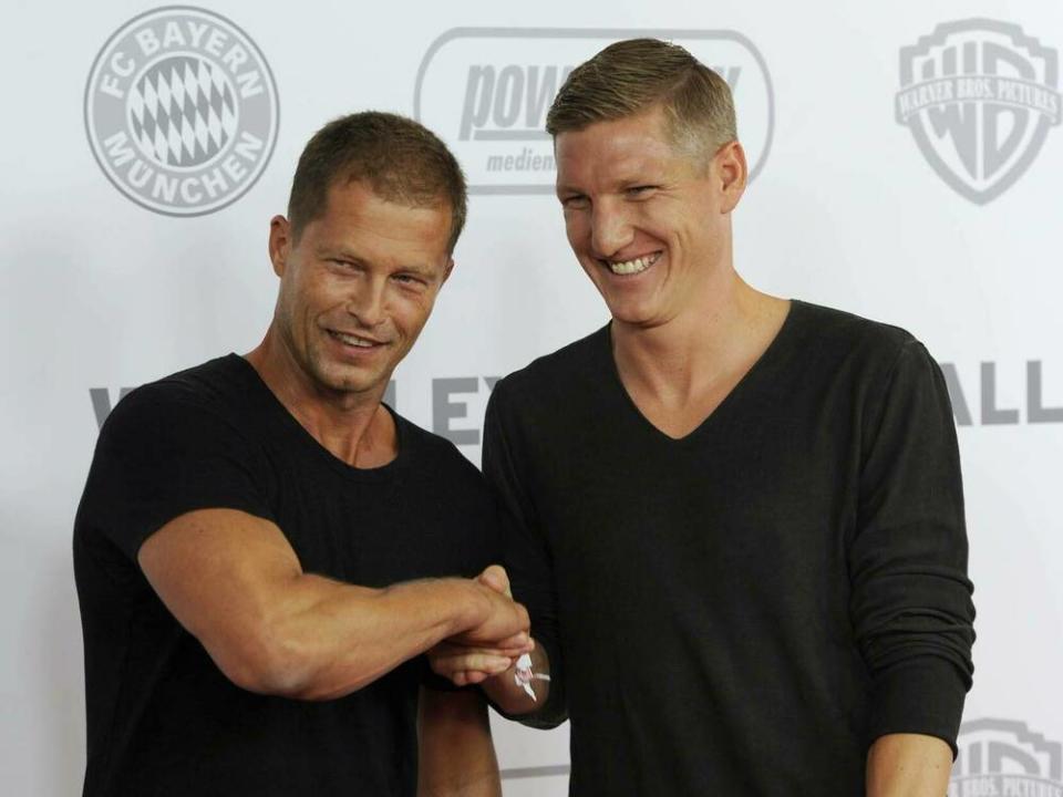 Til Schweiger (l.) und Bastian Schweinsteiger verbindet seit Jahren eine gute Freundschaft. (Bild: imago images/Sven Simon)