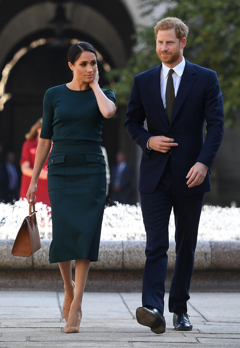 Outfit 2: Givenchy was the designer selected for Meghan’s second outfit [Photo: PA]