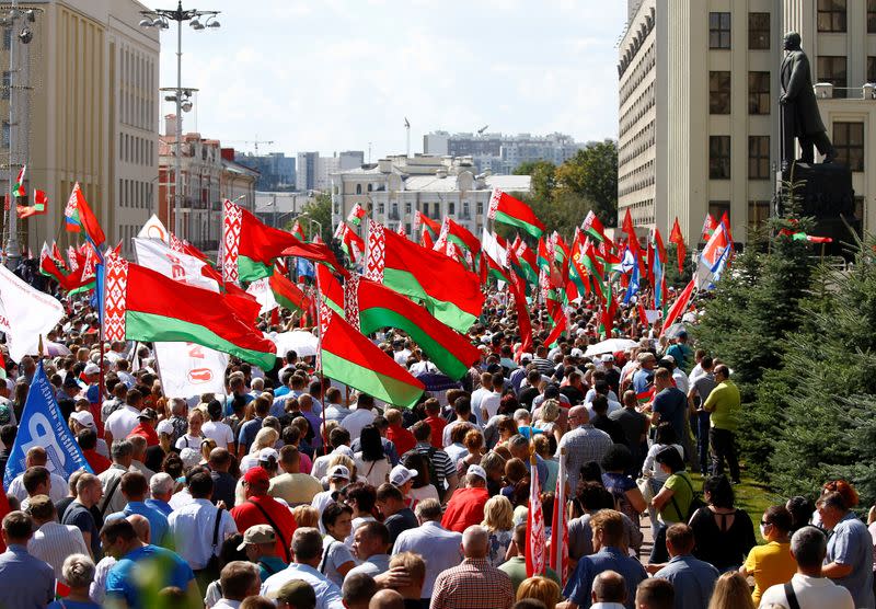 Rally in support of Belarusian President Alexander Lukashenko in Minsk