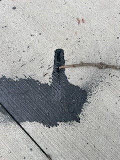 Black spray paint was found Tuesday at Veterans Memorial Park in Framingham.