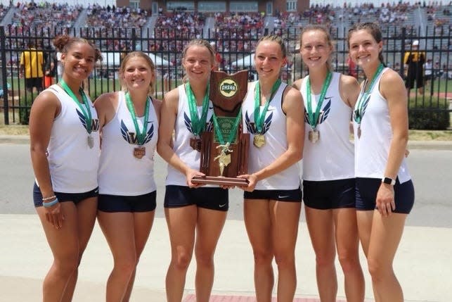 The Woodmore Girls Track team won the Division III state championship.