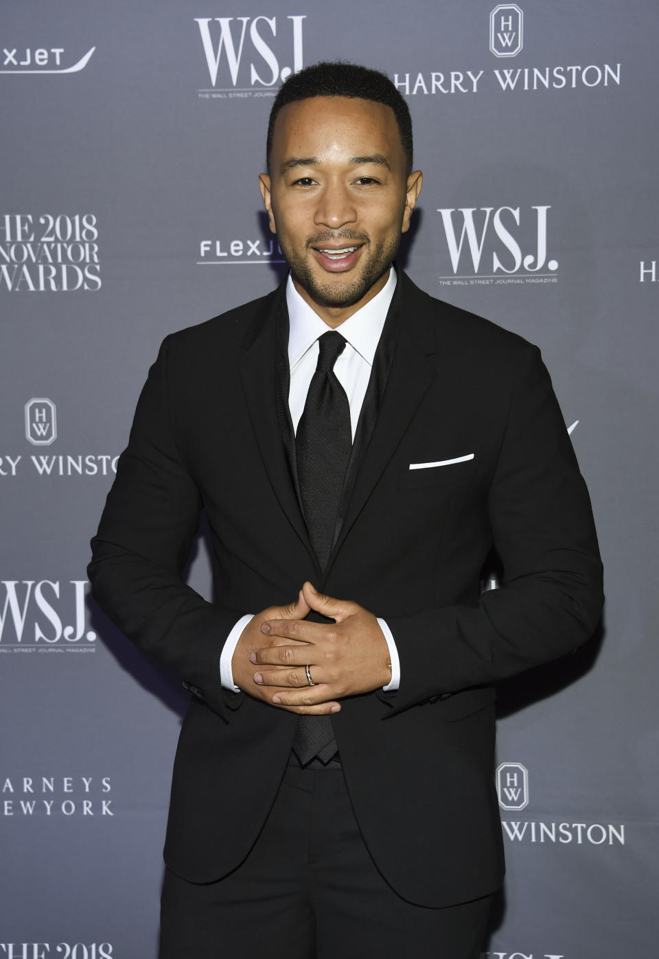 FILE - In this Nov. 7, 2018 file photo, honoree John Legend attends the WSJ Magazine 2018 Innovator Awards at the Museum of Modern Art in New York. The Recording Academy’s Task Force on Diversity and Inclusion is a launching a new initiative announced Friday, Feb. 1, 2019, to create and expand more opportunities to female music producers and engineers. More than 200 musicians, labels and others have already pledged, including Legend, Lady Gaga, Justin Bieber, Pearl Jam, Pharrell and Ariana Grande. (Photo by Evan Agostini/Invision/AP, File)