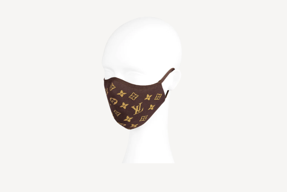 Louis Vuitton knit face mask. (PHOTO: Louis Vuitton)