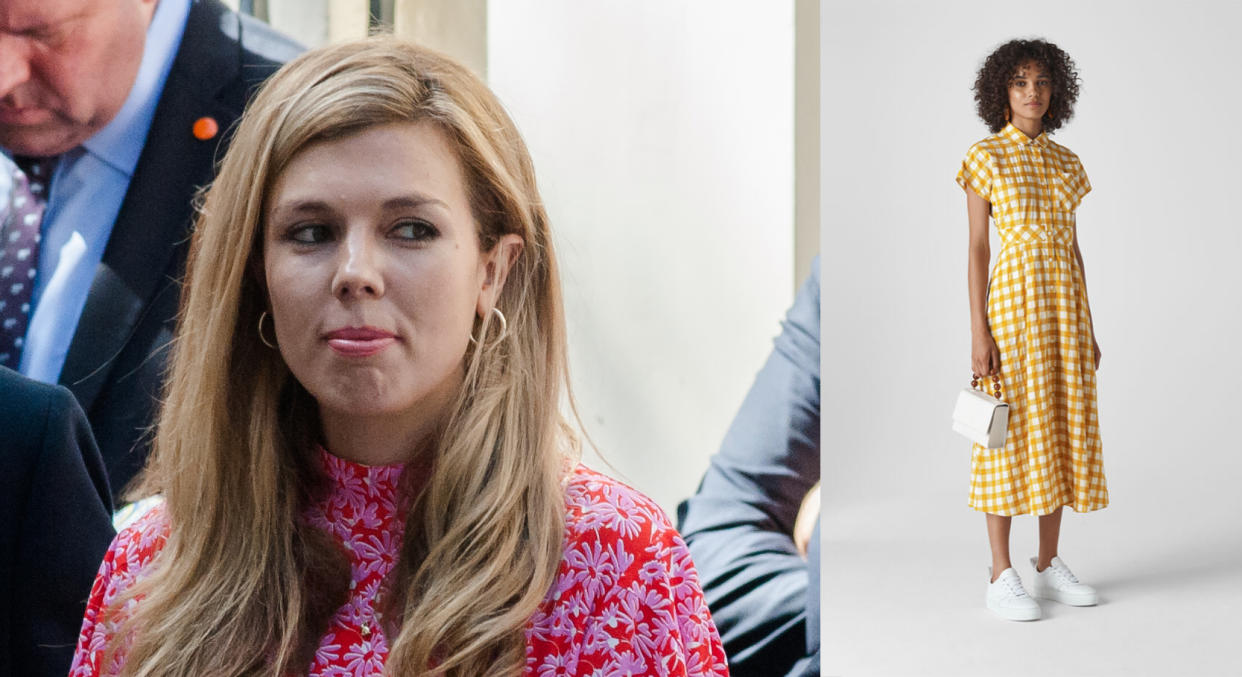 Carrie Symonds often opts for surprisingly affordable pieces [Photo: Getty Images]