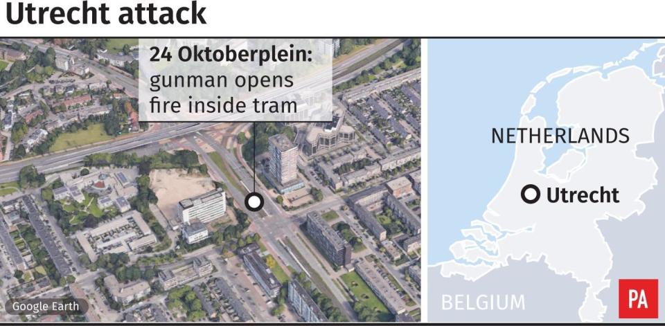 Utrecht shooting: Location