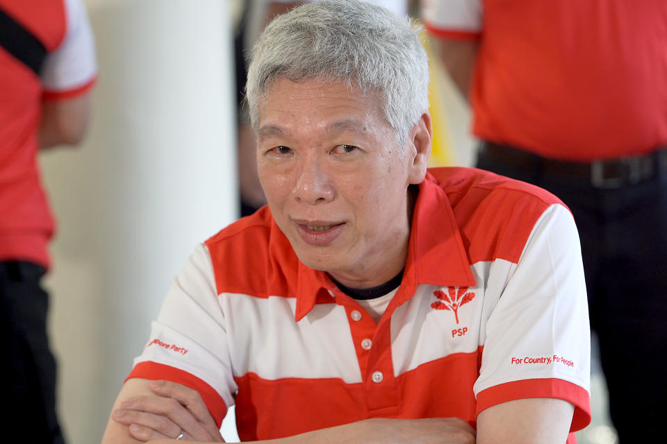 Progress Singapore Party member Lee Hsien Yang seen at a breakfast meeting with other party members at the Tiong Bahru Market and Food Centre on 24 June 2020. (PHOTO: Nicholas Tan for Yahoo News Singapore)