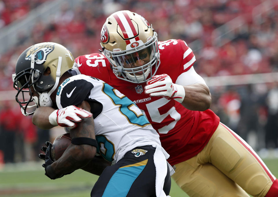 Eric Reid, 26, told Yahoo Sports: “I think my best football is in front of me.” (AP Photo/Tony Avelar)