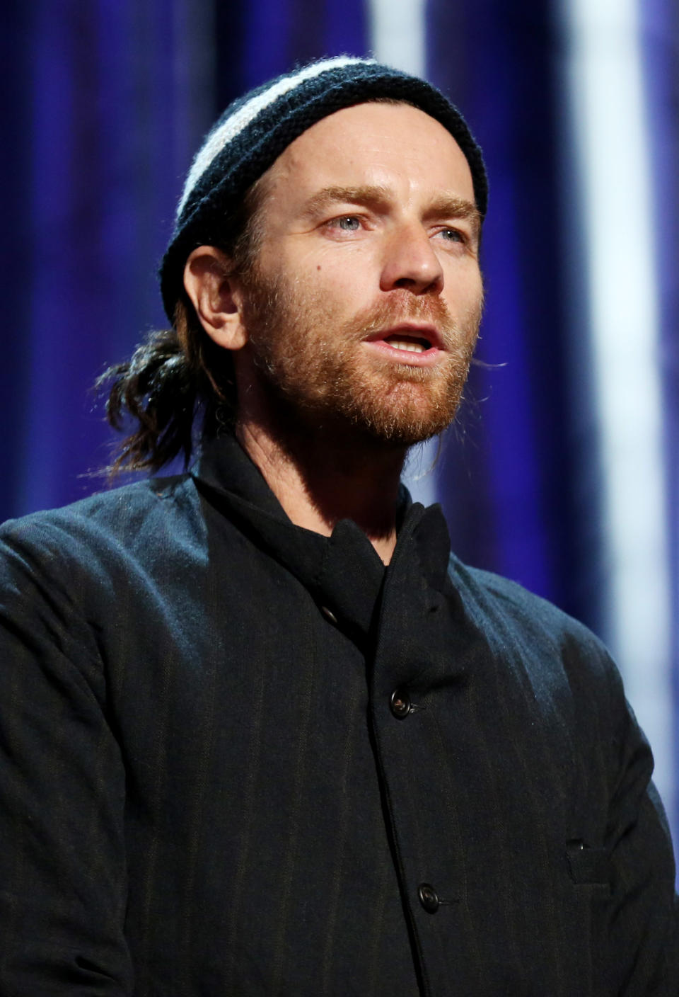 Ewan McGregor is seen onstage during rehearsals for the 86th Academy Awards in Los Angeles, Saturday, March 1, 2014. The Academy Awards will be held at the Dolby Theatre on Sunday, March 2. (Photo by Matt Sayles/Invision/AP)