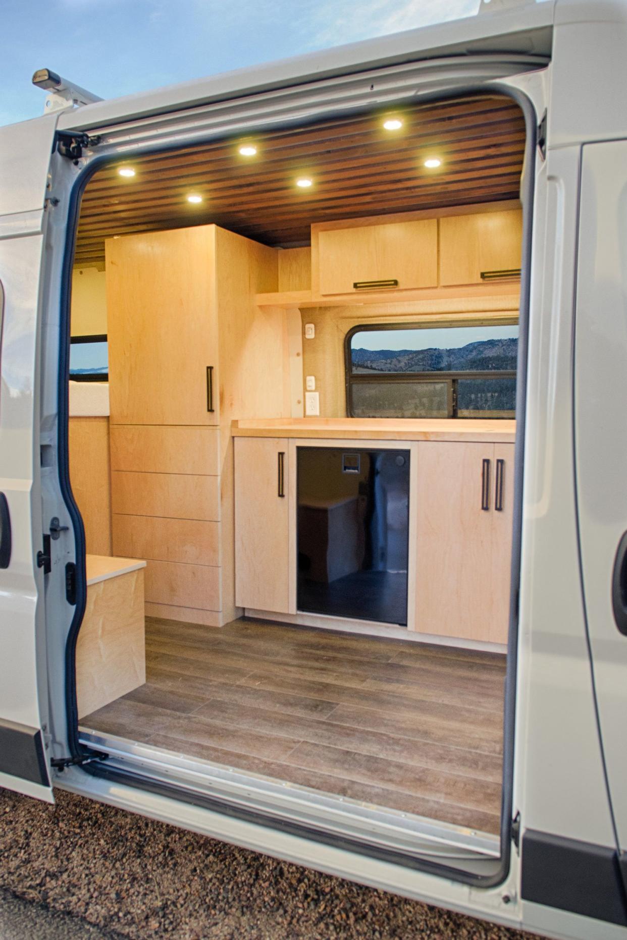 inside the Vanlife Customs Ram Promaster