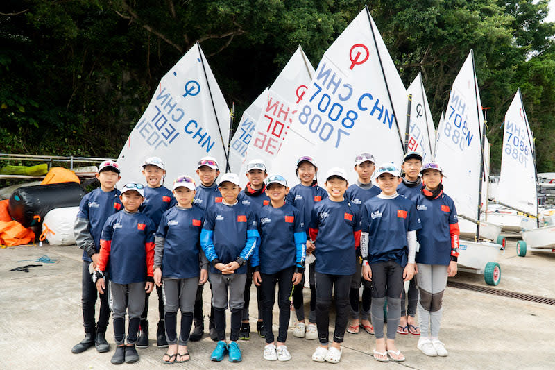 代表中國的陳錦浩帆船俱樂部派出十四位帆船新星出戰樂天小帆船級別賽事。
