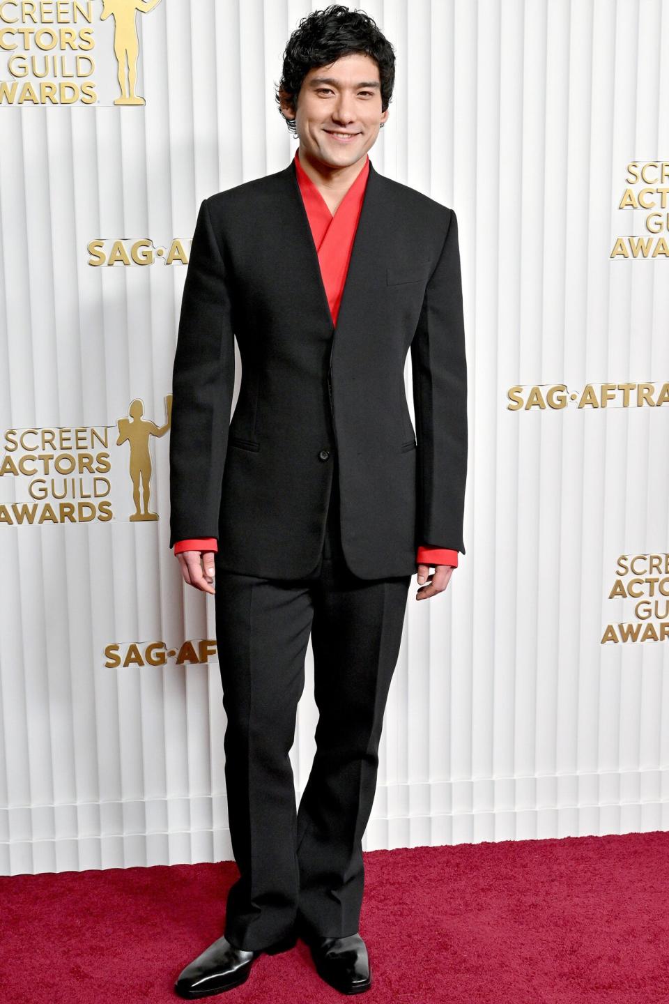 Will Sharpe attends the 29th Annual Screen Actors Guild Awards at Fairmont Century Plaza on February 26, 2023 in Los Angeles, California.