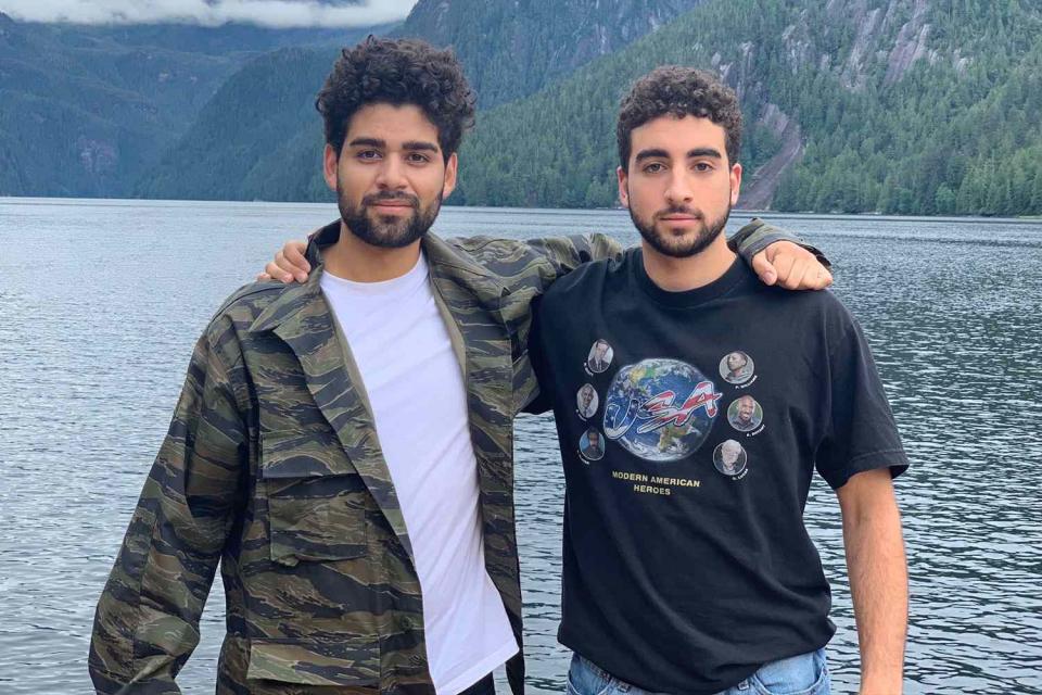 <p>Courtesy of Jake Harouni <a href="https://www.instagram.com/heartsoverhate/">@heartsoverhate</a></p> Ben Harouni, left, with his brother Jake Harouni