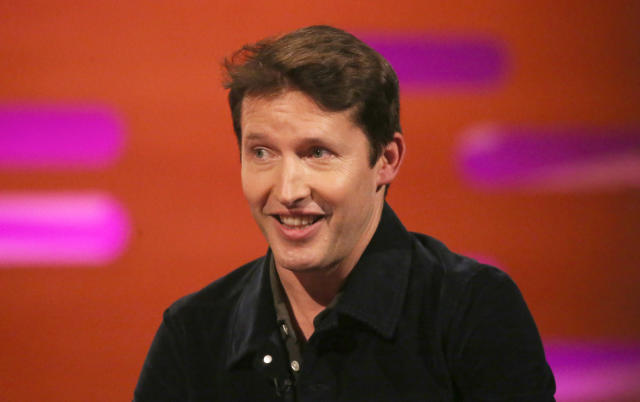 James Blunt during the filming for the Graham Norton Show at BBC Studioworks 6 Television Centre, Wood Lane, London, to be aired on BBC One on Friday evening.