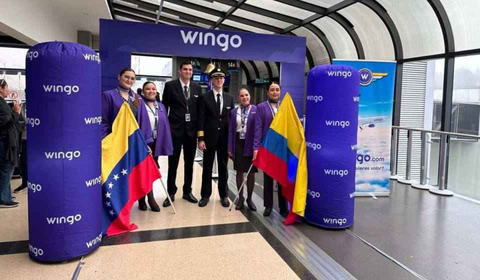 Wingo comenzó a operar la ruta entre Medellín y Caracas. Imagen: Wingo.