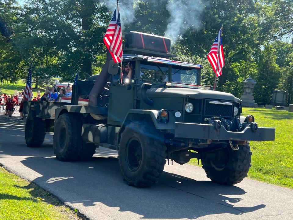 The annual Bucyrus Memorial Day observance on Monday begins with a parade through downtown. A service will be held at Oakwood Cemetery. (BUCYRUS TELEGRAPH-FORUM FILE PHOTO)