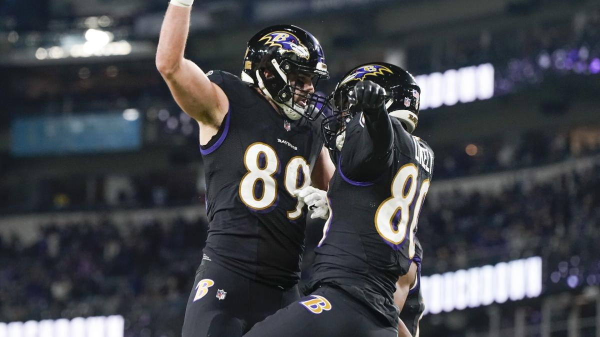 Ravens TE Mark Andrews, WR Rashod Bateman won't return vs. Bucs