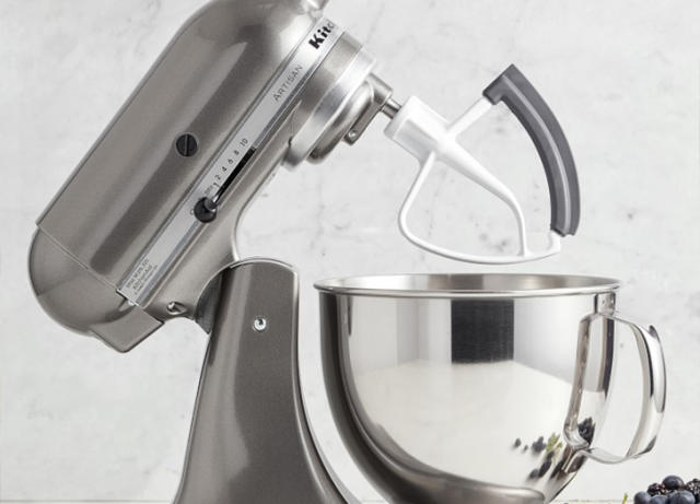 New Metro Design Universal Pouring Chute for Stand Mixer Stainless Steel