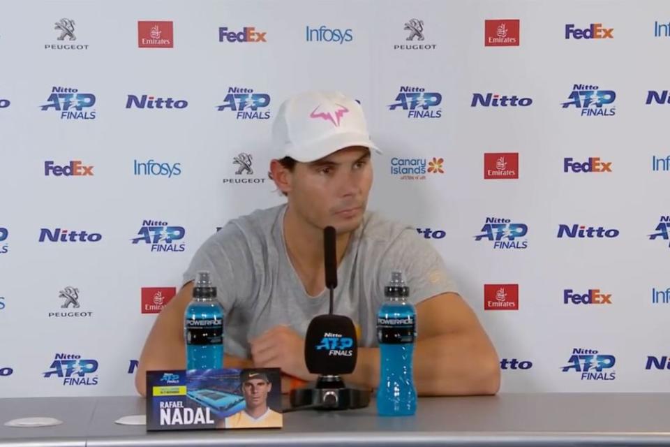 Rafael Nadal at the press conference | Rafael Nadal