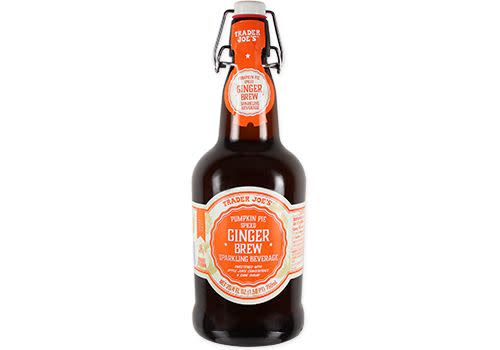 <p><strong>This non-alcoholic beverage is a twist on apple-cider with ginger puree and a blend of pumpkin pie spices. </strong>We love the old-school bottle vibes with rubber gasket for resealing. </p>