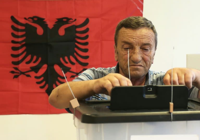 After polls closed in Albania's parliamentary election, officials said preliminary turnout was 45.17 percent based on data from more than half of polling stations -- one of the lowest levels since the fall of communism in the early 1990s