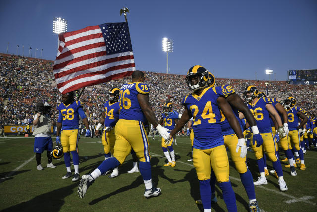 Rams and Chiefs to wear caps honoring first responders during