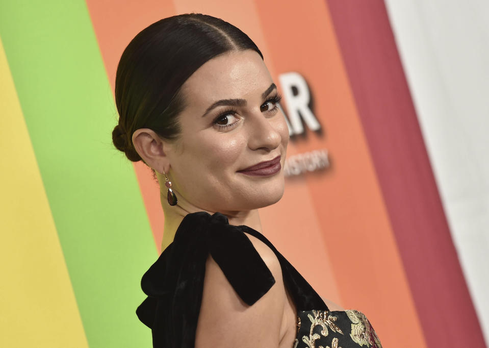 May 2nd 2020 - Actress Lea Michele is pregnant. She is expecting her first child with husband Zandy Reich. - File Photo by: zz/KGC-11/STAR MAX/IPx 2019 10/10/19 Lea Michele at the amfAR Gala in Los Angeles, CA.