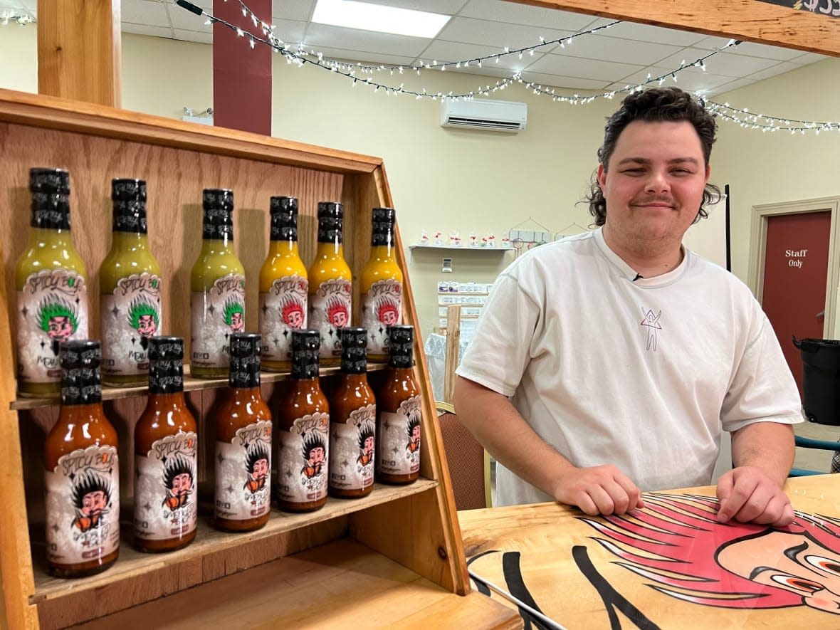 Spicy Boys owner Dylan Gaudet said the shortage came at the worst time for his company. (Mrinali Anchan/CBC - image credit)