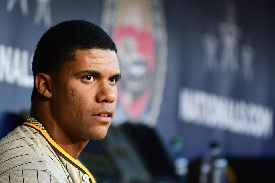 Is Juan Soto one-and-done in New York or will he sign an extension? (Tommy Gilligan/Reuters)