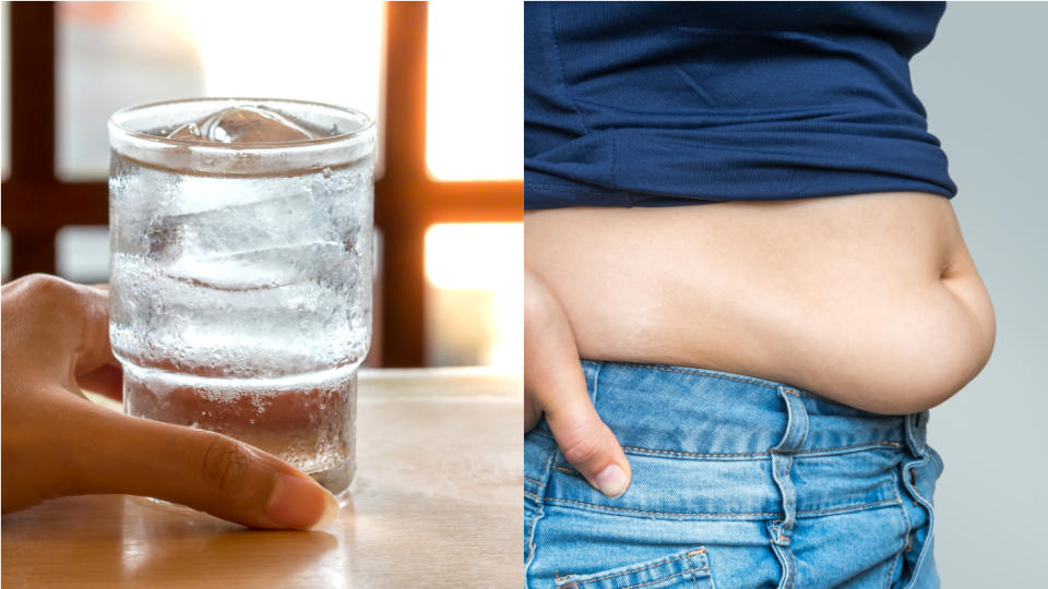 減肥醫師指出「冰水非但不會讓腹部囤積脂肪，反而可以減肥」。（示意圖／shutterstock達志影像）